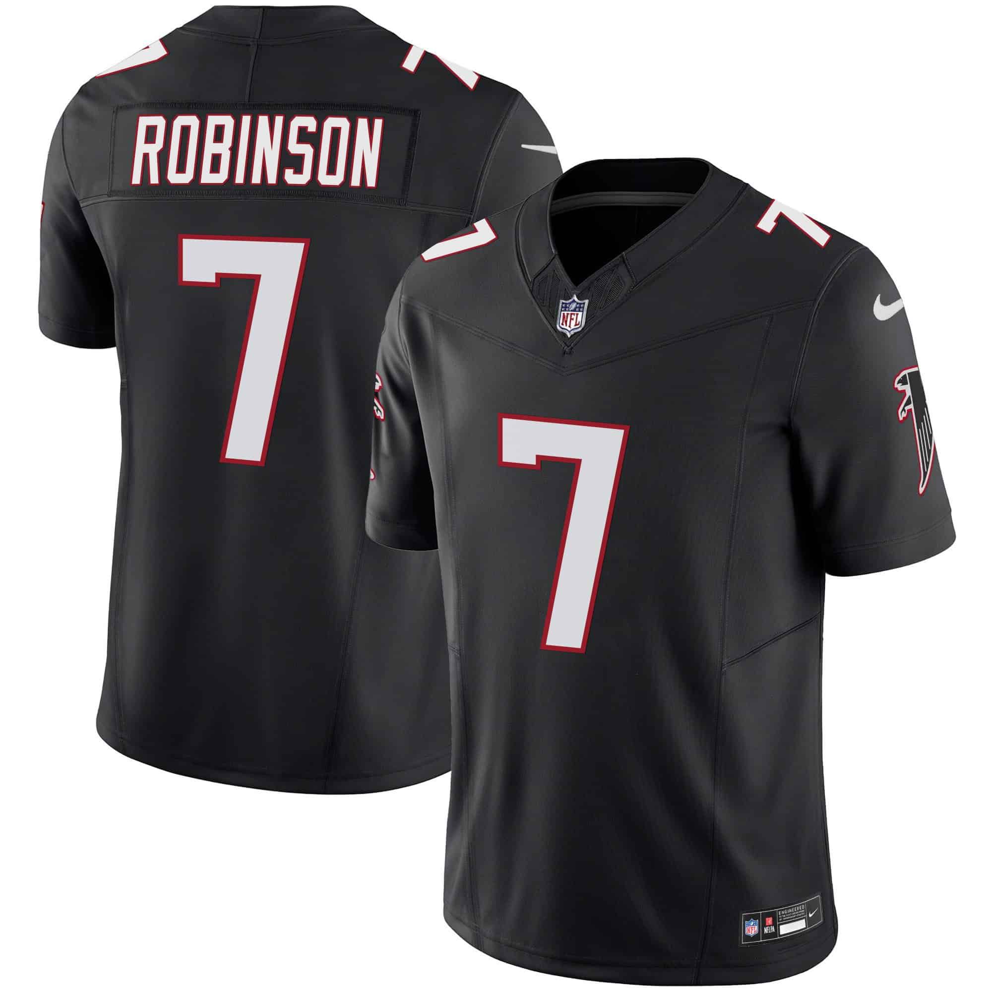 Men Atlanta Falcons #7 Robinson Black 2024 Nike Vapor Limited NFL Jersey style 1->indianapolis colts->NFL Jersey